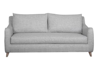 Sofá cama 3 plazas nórdico gris claro con colchón de 10 cm VENDOME